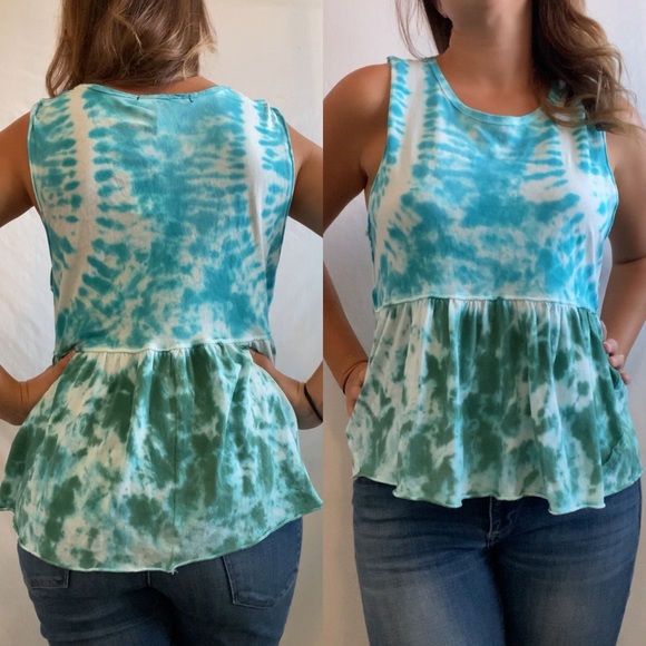 Sold! NWT Free People We The Free Tie Dye Anytime Tank - Picture 6 of 8